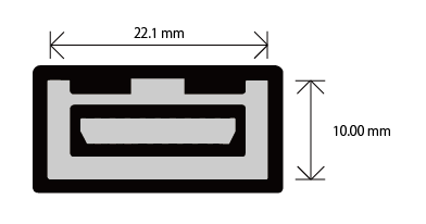 HDMI タイプE 差込口（レセプタクル）